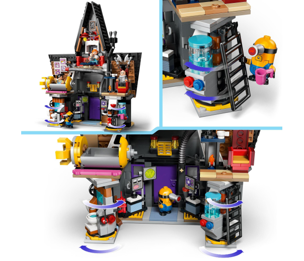 LEGO 75583 Rodzinna rezydencja Gru i minionków - 1274075 - zdjęcie 4